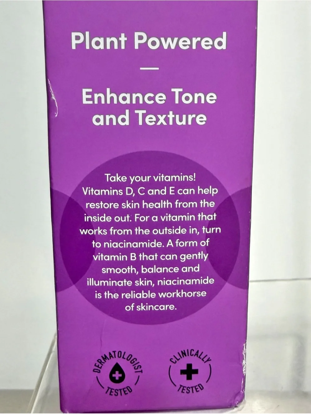 TruSkin Niacinamide B3 FACIAL SERUM, Vitamin E & Hyaluronic Acid, 1 fl oz - NIB